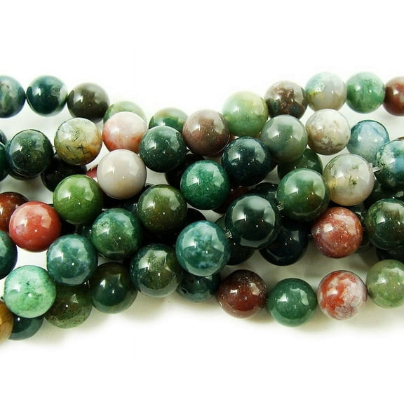 6mm Indian Agate Round Beads Genuine Gemstone Natural Jewelry Making