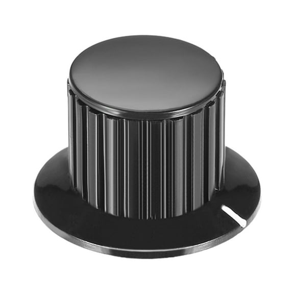 6mm Insert Shaft 32 x 20mm Plastic Potentiometer Rotary Knob, Black