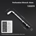 thumbnail image 1 of 6mm L-Shaped Hole Punch Wrench - 7-Shape Milling Manual Pipe Wrench (6mm), 1 of 7