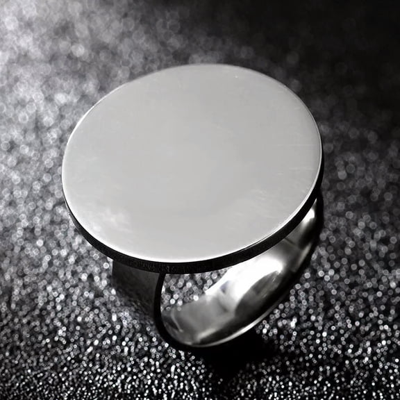 6mm Lucky Stylish Band Women's Stainless Steel High Polished Wedding Ring Size 9