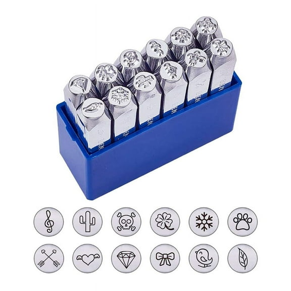6mm Metal Stamp Punch Tool Aluminium Leather Symbol Punching Stamps Tools Craft fork993
