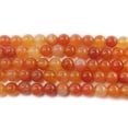 thumbnail image 1 of 6mm Multi Color Carnelian Round Beads Genuine Gemstone Natural Jewelry Making, 1 of 1