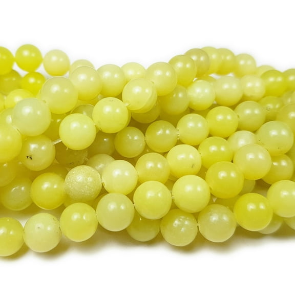 6mm Olive Jade Round Beads Genuine Gemstone Natural Jewelry Making