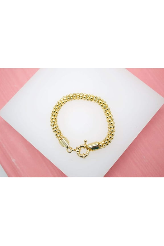 6mm Popcorn Chain Bracelet (I34)