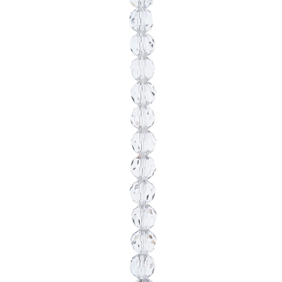 Bead Landing 6mm Preciosa Crystal Glass Round Beads - Faceted Glass Beads for DIY Jewelry Making, 12 Pack