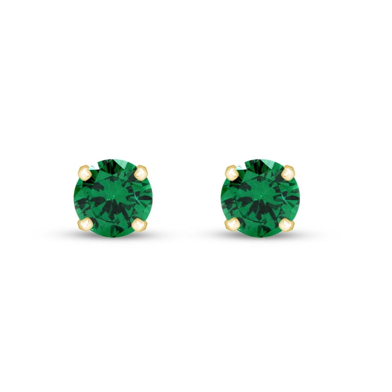 Walmart emerald earrings clearance