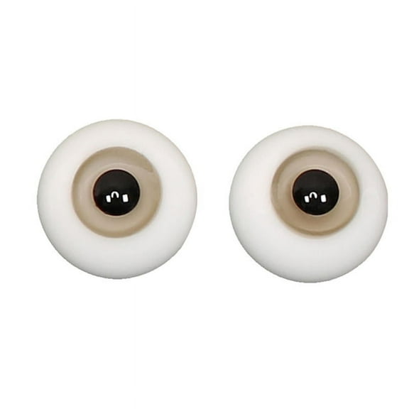 6mm Round Glass Doll Bear Craft Glass Eyes Eyeball For BJD Dolls and Craft Making Accessory (Light Gray)