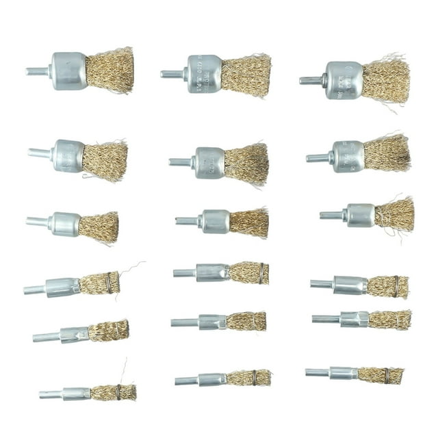 6mm Shank Copper Plating Stainless Steel Wire Wheel Brushes Grinder