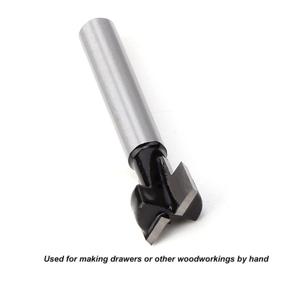 6mm Shank Hard Alloy Keyhole Router Bit for Woodworking Milling - 46mm Overall Length