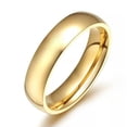 thumbnail image 1 of 6mm Silver/Blue/Rose Gold/Rainbow Titanium Steel Band Men Women's Ring Size 6-12, 1 of 9