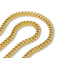 thumbnail image 1 of 6mm Stainless Steel Silver Chain 18k Gold Plated Chain 18 20 22 24 Inch Franco Link Chain HipHop Necklace(Gold,20), 1 of 4