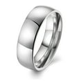 thumbnail image 1 of 6mm Stainless Steel Wedding Band Ring Women Men Ginger Lyne Collection, 1 of 5