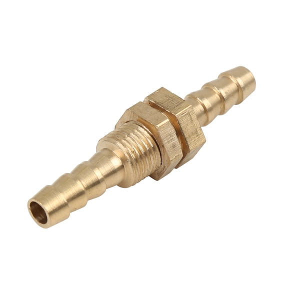 6mm Straight Brass Hose Barb Fitting Connector Coupler for Joiner Air Water Fuel Pipe