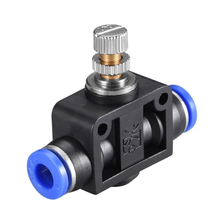6mm Tube OD Pneumatic Air Flow Control Valve,In-Line Speed Controller Valve,2pcs