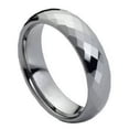 thumbnail image 1 of 6mm Tungsten Carbide High Polish Facet cut Square Pattern Wedding Band Ring For Men Or Ladies, 1 of 3