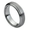thumbnail image 1 of 6mm Tungsten Carbide High polish Side cuts and Brushed finish Center design Wedding Band Ring For Men or Ladies, 1 of 3