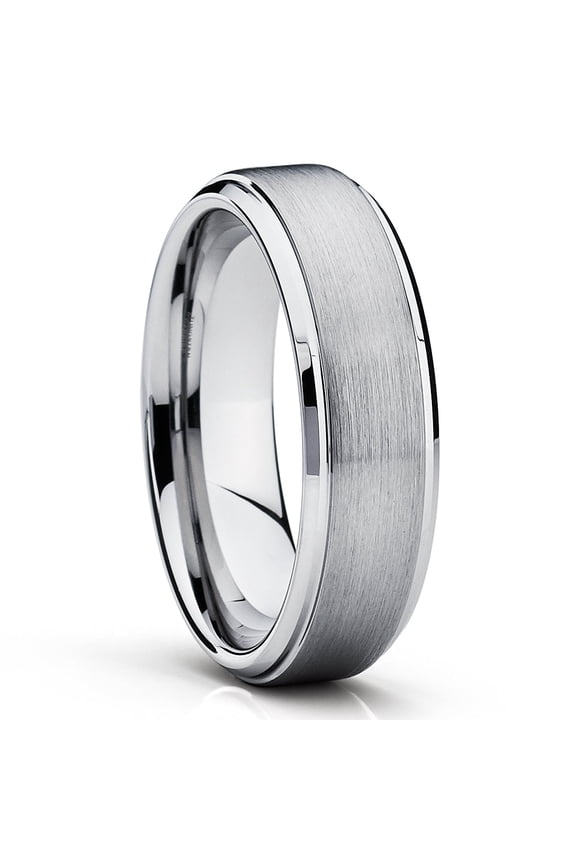 6mm Tungsten Wedding Ring,Silver Wedding Ring,Tungsten Wedding Ring,Anniversary Ring,Tungsten Carbide