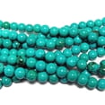 thumbnail image 1 of 6mm Turquoise Howlite Round Beads Genuine Gemstone Natural Jewelry Making, 1 of 1