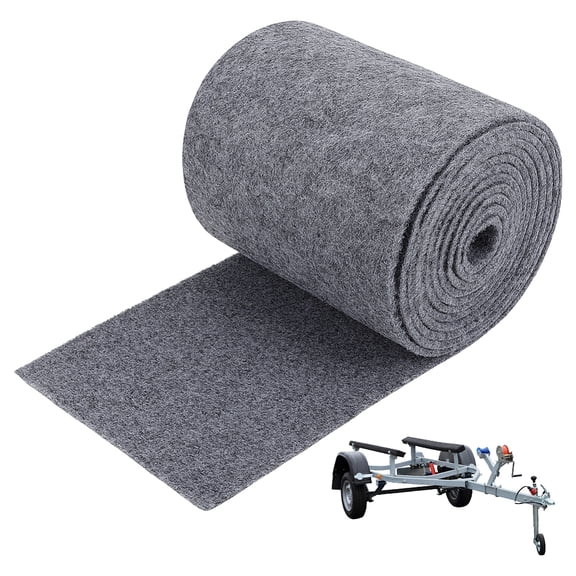 6mm Ultra Thick Gray Marine Carpet 16.4ft9in Boat Trailer Bunk Carpet Polyester Marine Grade Carpet for Trailer Bunks Boards Boat Lift Runners and Outdoor Replacement Padding DIY