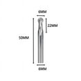 thumbnail image 1 of 6mm shank Solid Carbide Spiral 2 Flutes Ball Nose End Mill Cutter Engraving Bit, 1 of 5