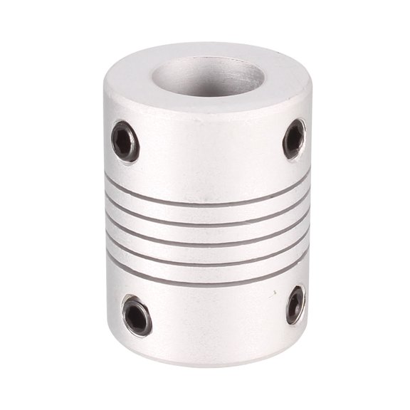 6mm to 10mm Shaft Coupling Flexible Coupler Motor Connector Joint L25xD18 Silver