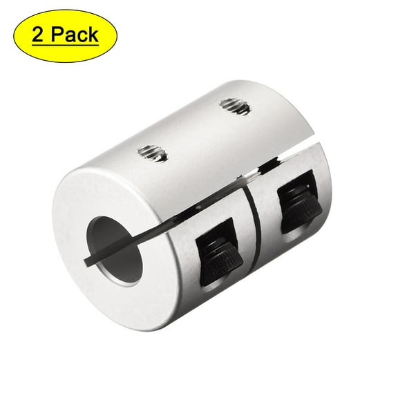 6mm to 6mm Shaft Coupling 25mmx20mm Coupler Aluminum Alloy Joint Motor, 2 Pack