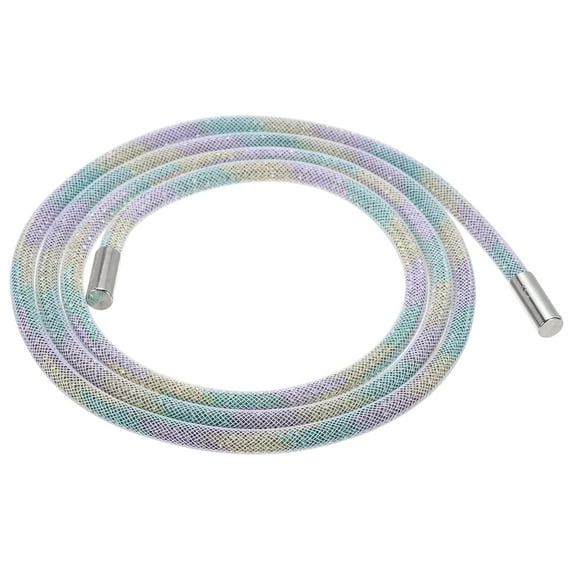 6mm x 120cm Rhinestone Tube Rope Bling Crystal String for DIY Sweaters White Mesh Purple Yellow Green Diamonds