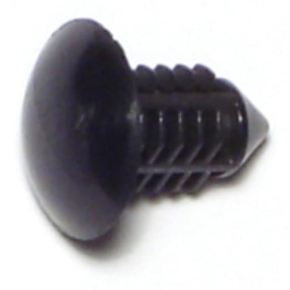 6mm x 12mm Black Plastic Hole Shield Clips (10 pcs.)