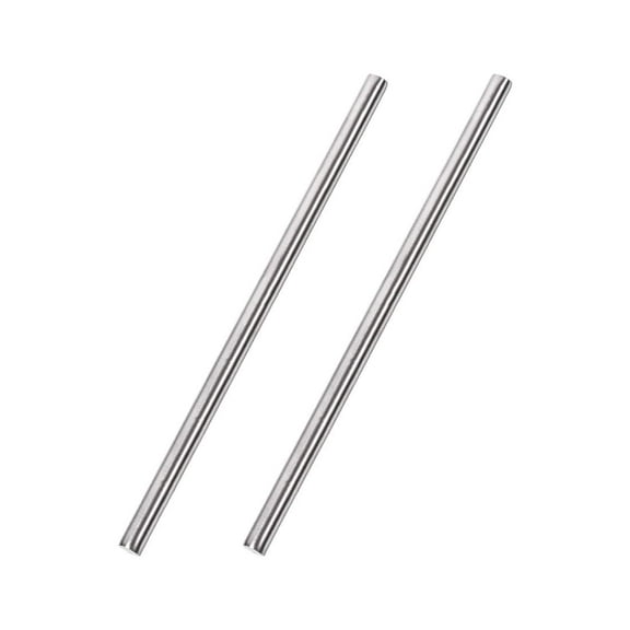 6mm x 200mm Stainless Steel Solid Round Rod for DIY Craft - 2pcs