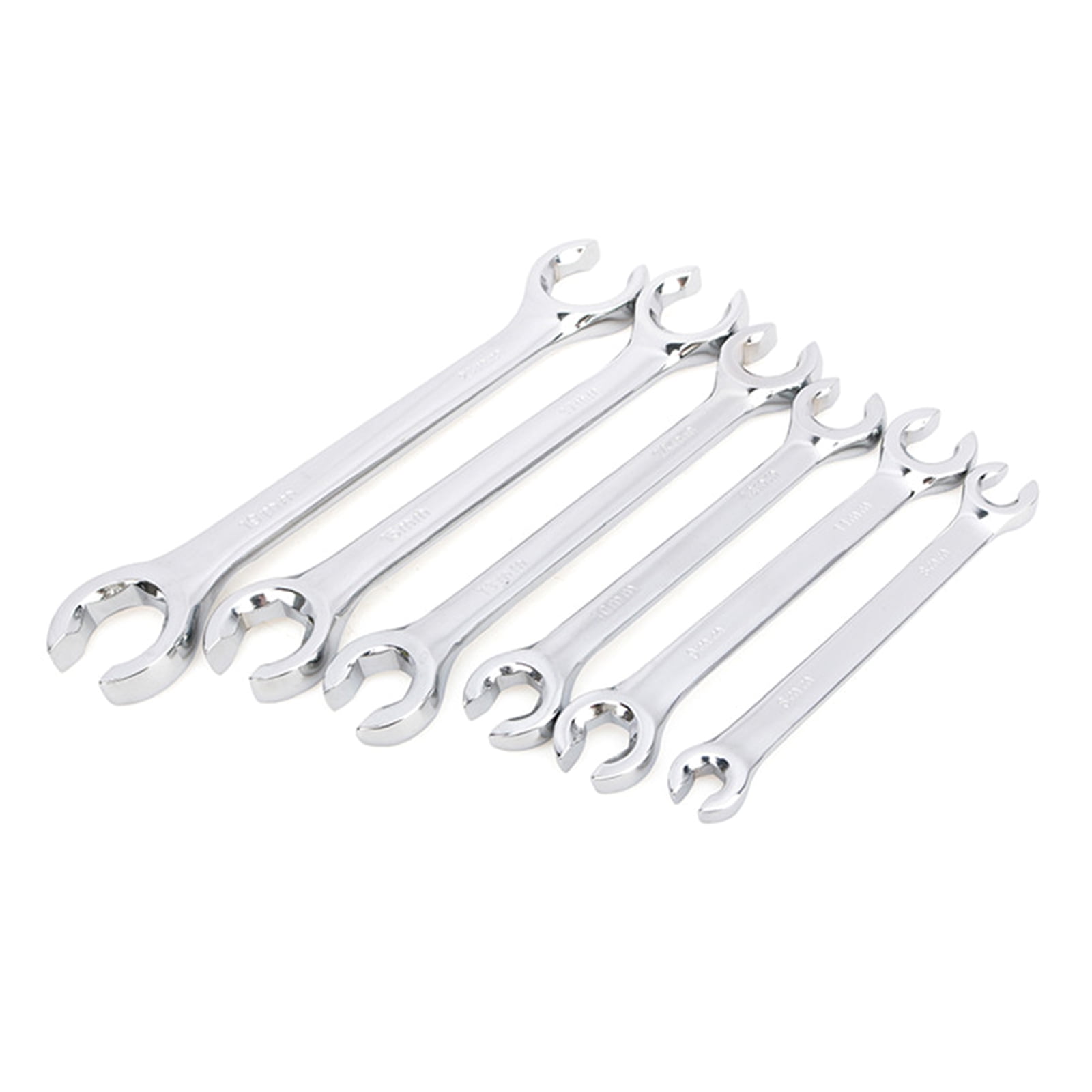 6mm x 8mm 9mm x 11mm 10mm x 12mm Professional 6 pieces 6~21mm Tubing Flare Nut Wrench Set