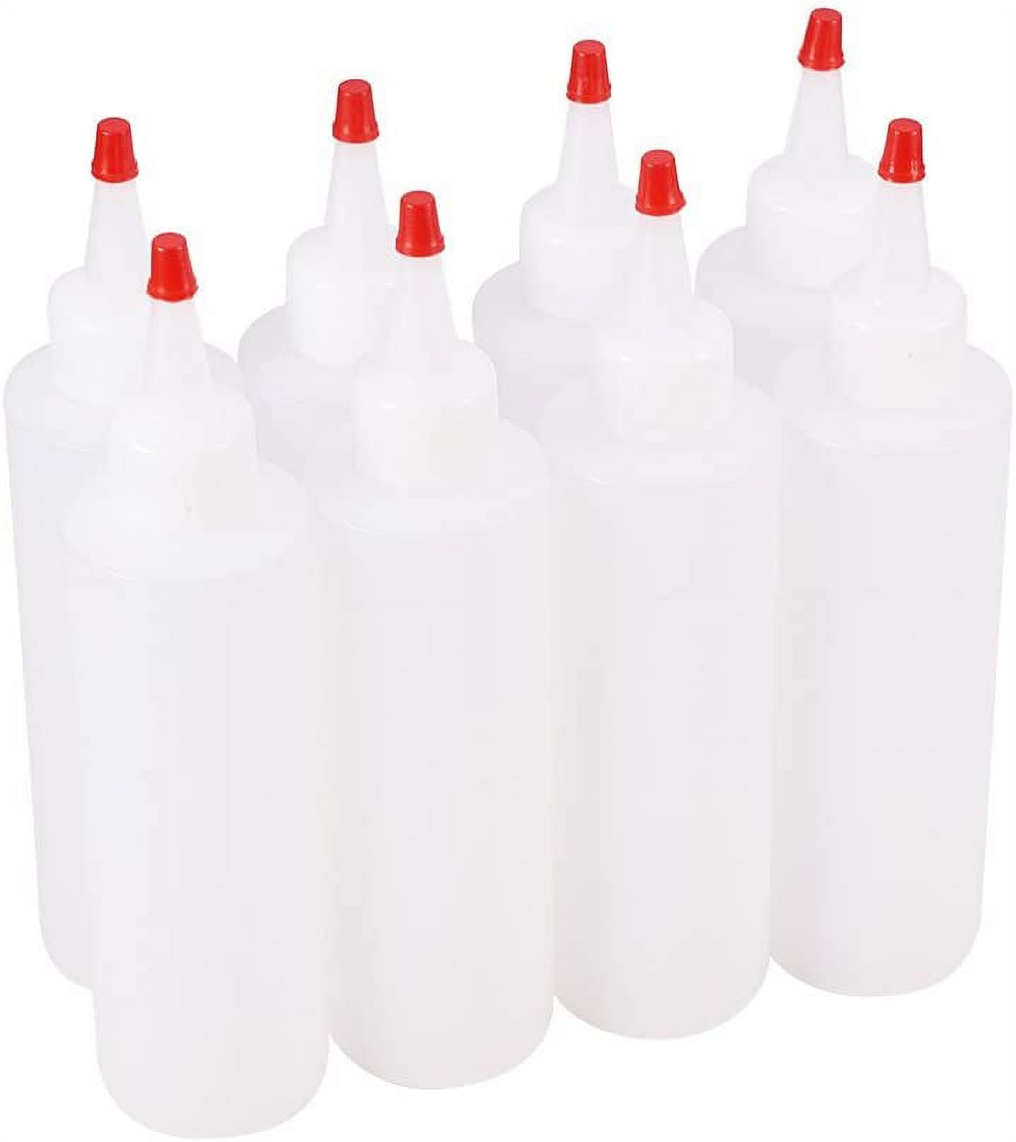 BUBABOX 10 Pcs 4 Oz Plastic Squeeze Bottles, Squirt Bottles with Twist Top  Cap and Funnels, Clear Pour Bottle Plastic, Paint Squeeze Bottle for Paint,  Glue, Crafts, Ink, Liquids, Oil 