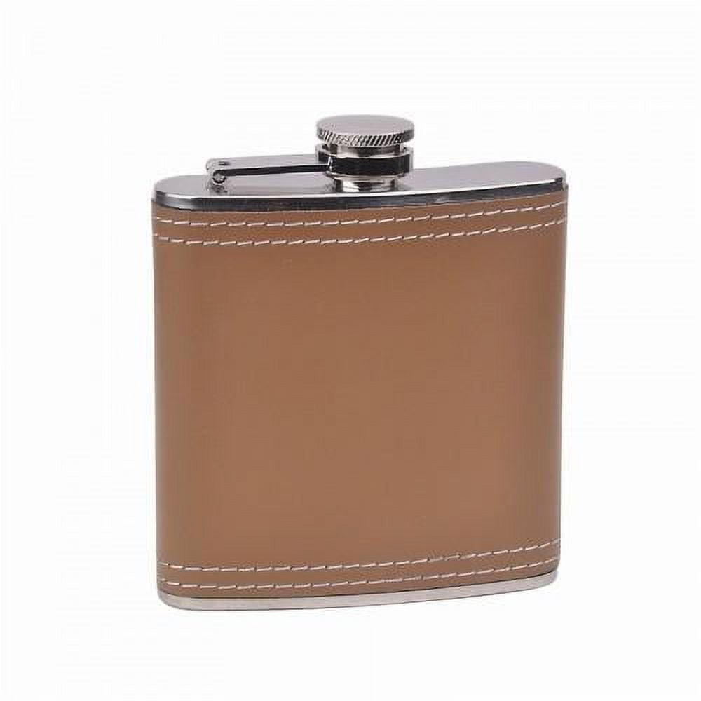 6oz Made in 1966 Aged to Perfection Leather Flask 6oz Made in 1966 Aged to Perfection Leather Flask