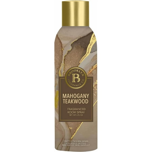 6oz Room Spray Brooklyn Fragrance Co - Marble - Mahagony Teakwood