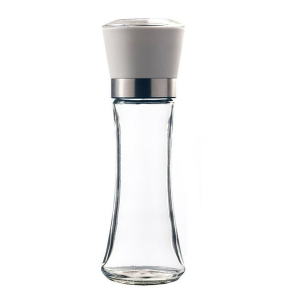 6oz Stainless Steel Salt And Pepper Grinder Set, Easy To Use Glass Mill Shakers With Adjustable Coarseness, Durable Kitchen Spice Grinder For BBQ Party Cooking