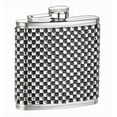 thumbnail image 1 of 6oz White and Black Diamond Flask, 1 of 1