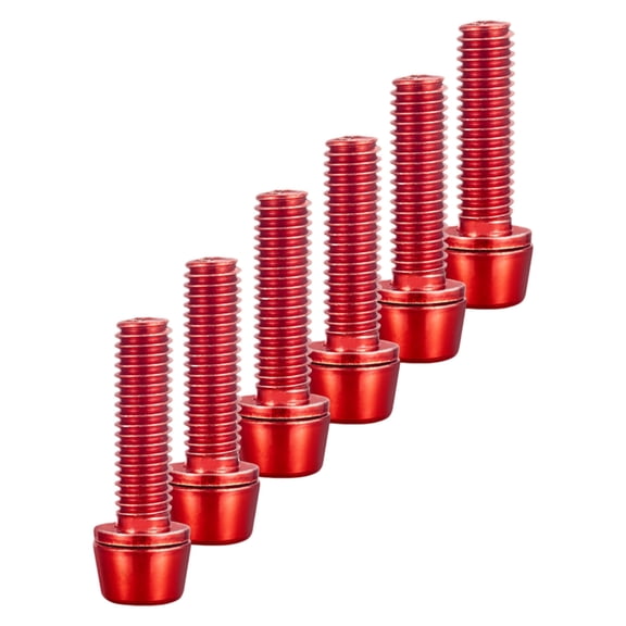 6pack Bike Brake Calipers Bolts Stainless Steel Screw Calipers Screws Retainers for Accessory Mounting