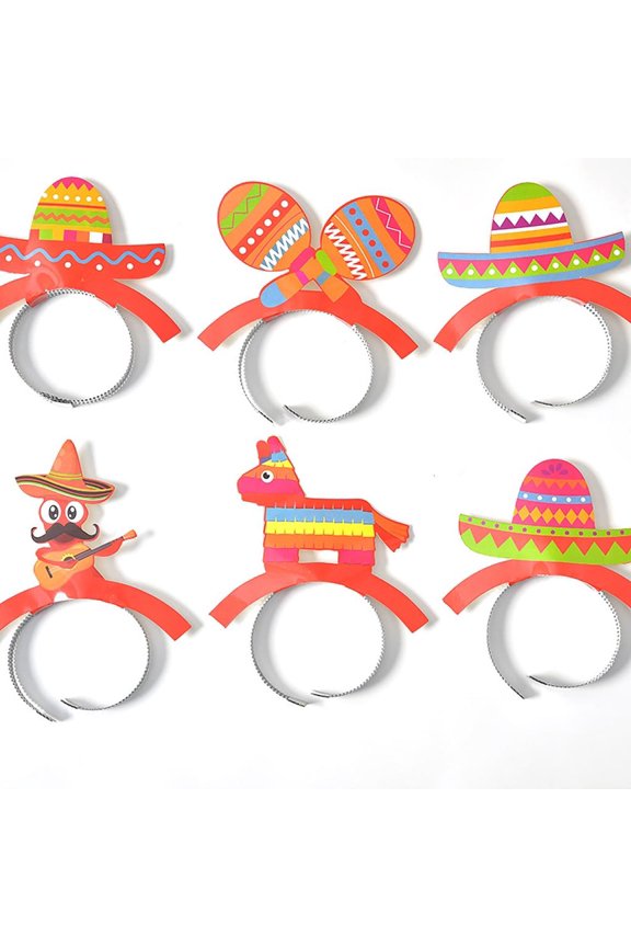 6pack Breathable Paper Headbands Multifunctional Hair Band Washing Face Headwear for Parties and Daily Wear