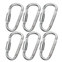 6pack Heavy Duty Carabiner Clip Climbing Carabiner Auto Locking Carabiner