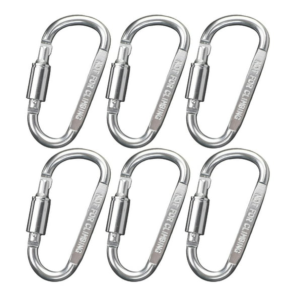 6pack Heavy Duty Carabiner Clip Climbing Carabiner Auto Locking Carabiner