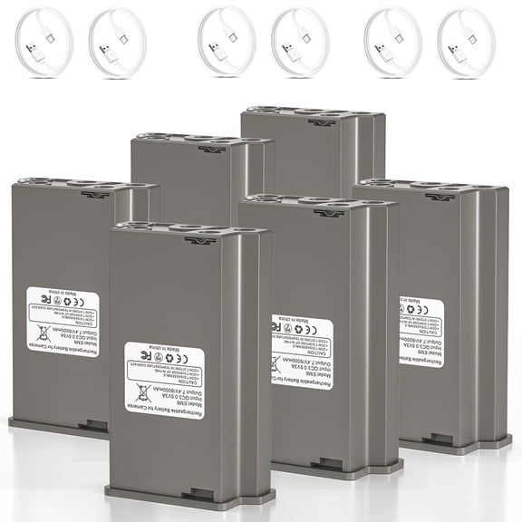 6pack Hunting Rechargeable Battery Pack Compatible with Reveal Ultra, X Gen 3.0, Pro 3.0, X, X Pro, X Gen 2.0, XB, SK Trail Camera