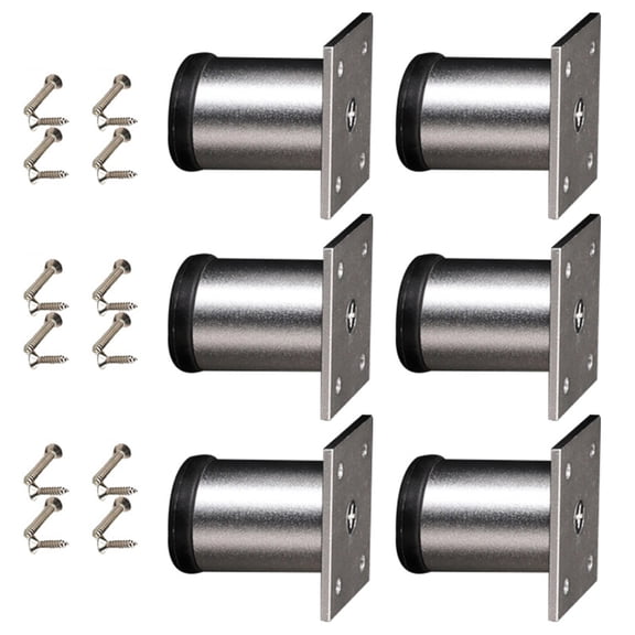 6pack Modern Aluminum Bed Frame Risers Heavy Duty Adjustable Furniture Leg for Underbed Organization