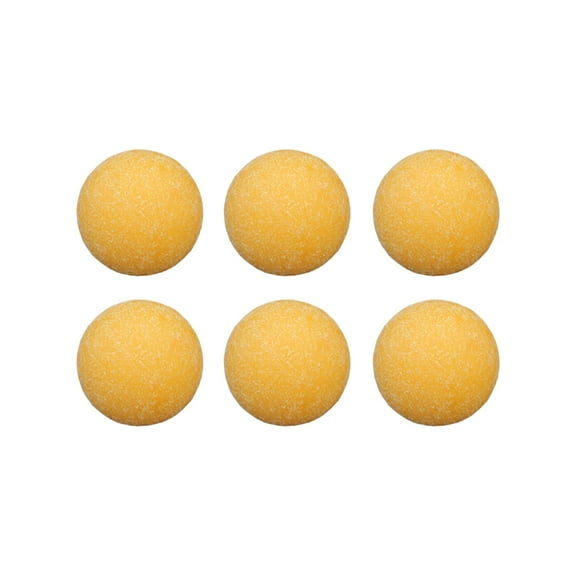 6pack Textured Table Soccer Balls Nonslip Matte Surfaces Foosball Balls for Table Soccer Game with Enhancing Grip