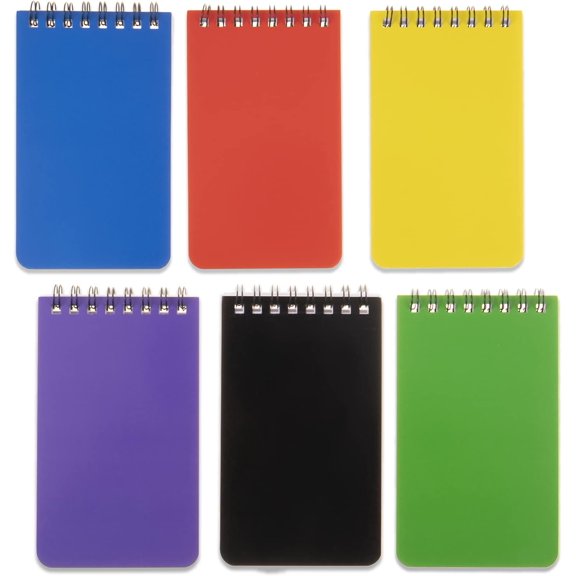 6pacs Pocket Notebook Mini Notepad Small Spiral Notebooks 3X5Inch | functionality PortabilityPortability convenience