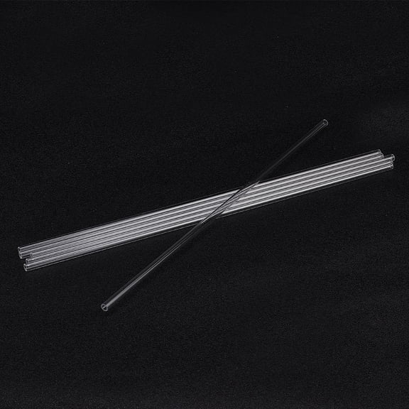 6pc Acrylic Transparent Pipe Straight Organic Glass Nozzle Tube Clear 350x12mm Inner Diameter: 10mm