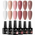 thumbnail image 1 of 6pc Nail Gel Polish Set All-Season Ultra Pigmented Semi Permanent UV Painting Gel For Nails Salon DIY Manicure Varnish Design, 1 of 9