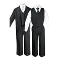 thumbnail image 1 of 6pc Boys Toddler Kids Formal Wedding Tuxedo Suits Vest Sets EXTRA Necktie S-7, 1 of 6