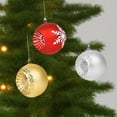 thumbnail image 1 of 6pc Christmas Ball Ornaments,3.15inch Sunflower Christmas Balls Ornaments Set for Tree,Shatterproof Xmas Tree Decoration,Painting & Glittering Hanging Ball Baubles, 1 of 5