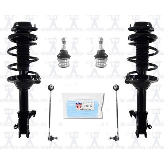 6pc Complete Front Coil Spring Struts for 2018-2019 Subaru Outback 2.5L Engine