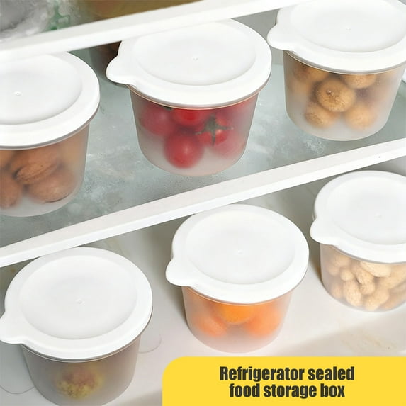 6pc Food Storage Containers for Fridge, Portable Fruit Storage Box, 12oz Capacity Durable Plastic Lunch Box with Airtight Seal, Fresh-Keeping Stackable Organizer, Dishwasher Safe for Work Picnic
