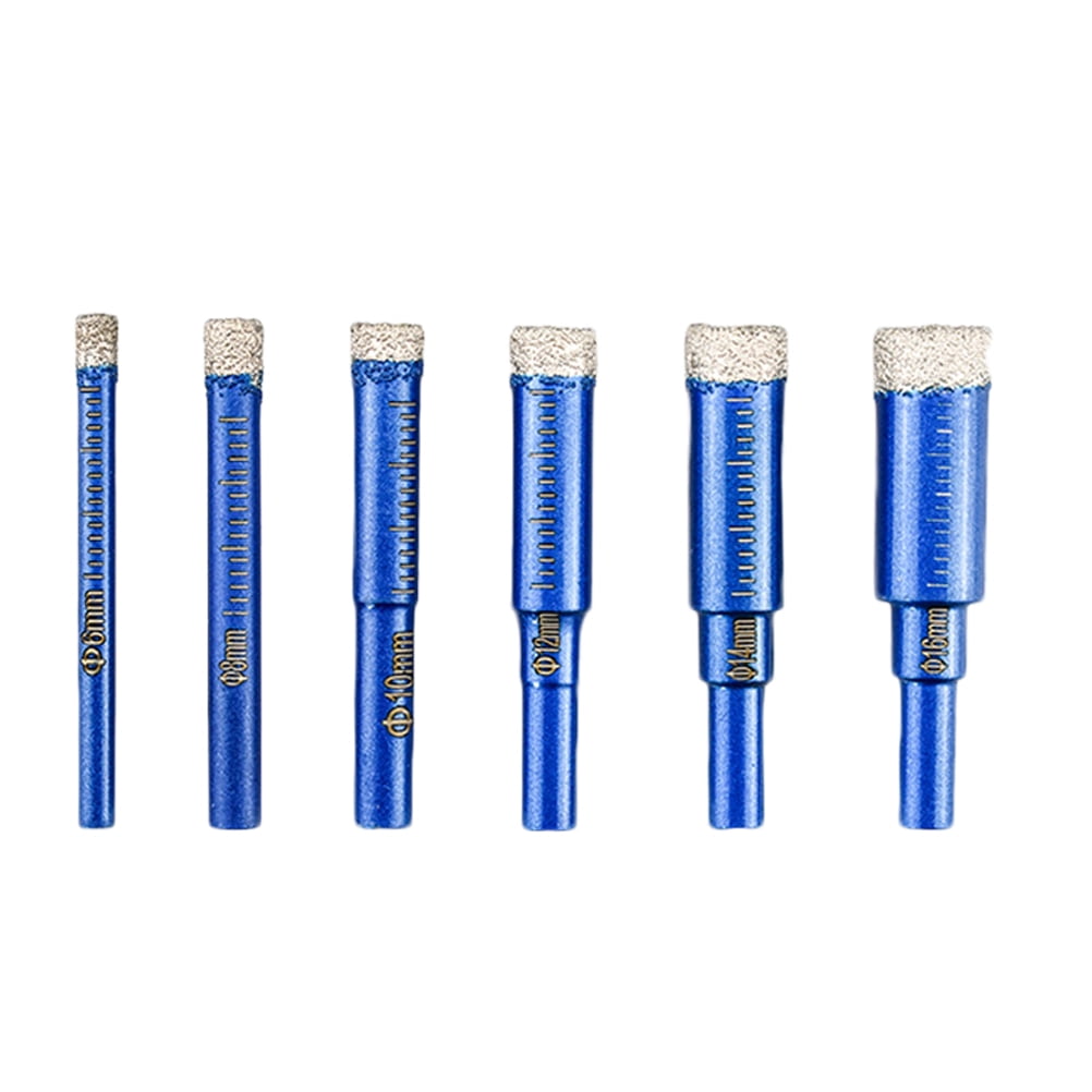 6pc Glass Drilling Bits Set Tile Drill Bits Set Glass Drilling Bits Set